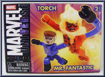 Torch / Mr. Fantastic from Marvel Minimates - Target 2-Packs manufactured by Diamond Select [Front]