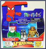 Vulture / Molten Man from Marvel Minimates - Wave 77 manufactured by Diamond Select [Front]
