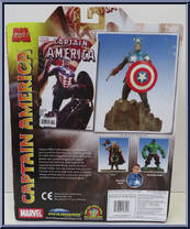Captain America from Marvel Select - Basic Series manufactured by Diamond Select [Back]