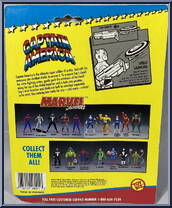 Captain America (Shield Launcher) [Reissue] from Marvel - Super Heroes - Series 4 manufactured by Toy Biz [Back]