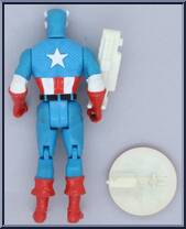 Captain America (Shield Launcher) [Reissue] from Marvel - Super Heroes - Series 4 manufactured by Toy Biz [Loose]