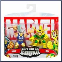 Thor & Loki from Marvel Super Hero Squad - Series  6 manufactured by Hasbro [Front]