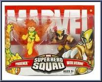 Phoenix & Wolverine from Marvel Super Hero Squad - Series  4 manufactured by Hasbro [Front]