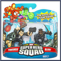 Punisher & Blade from Marvel Super Hero Squad - Series 10 manufactured by Hasbro [Front]