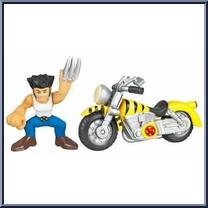 Wolverine & Chopper from Marvel Super Hero Squad - Series  5 manufactured by Hasbro [Loose]