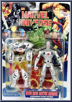 Iron Man (Arctic Armor) from Marvel Universe - 5" Scale - Series 11 manufactured by Toy Biz [Front]
