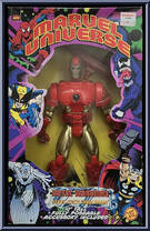 Iron Man (Steel-Tech) from Marvel Universe - Metal Warriors manufactured by Toy Biz [Front]