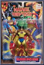 Wolverine (Space Armor) from Marvel Universe - 5" Scale - Series  9 manufactured by Toy Biz [Front]