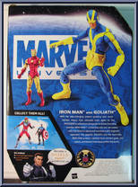 Iron Man / Goliath (Blue / Yellow) from Marvel Universe - Fury Files - Gigantic Battles manufactured by Hasbro [Back]