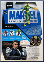 Iron Fist from Marvel Universe - Series 1 - The Fury Files - Wave  2 manufactured by Hasbro [Back]