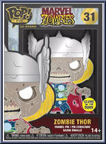 Zombie Thor (Glows in the Dark) from Marvel Zombies - Pop! Pins manufactured by Funko [Front]