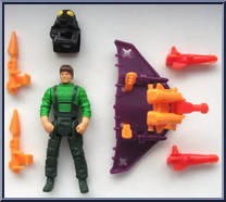 Glider Strike with Jacques LaFleur from M.A.S.K. - Adventure Packs manufactured by Kenner [Loose]
