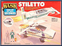 Stiletto from M.A.S.K. - Split Seconds manufactured by Kenner [Front]