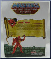 Beast Man (Blood-Red) from Masters of the Universe - Classics - Basic Series manufactured by Mattel [Back]