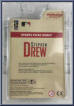 Stephen Drew from McFarlane's Sports Picks - MLB - 3" Figures - Series 5 manufactured by McFarlane [Back]