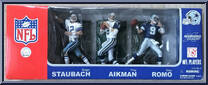 Dallas Cowboys (Roger Staubach / Troy Aikman / Tony Romo) from McFarlane's Sports Picks - NFL - 3-Packs manufactured by McFarlane [Front]
