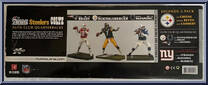 Elite Club Quarterbacks (Tom Brady / Ben Roethlisberger / Peyton Manning) from McFarlane's Sports Picks - NFL - 3-Packs manufactured by McFarlane [Back]