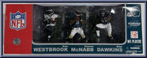 Philadelphia Eagles (Brian Westbrook / Donovan McNabb / Brian Dawkins) from McFarlane's Sports Picks - NFL - 3-Packs manufactured by McFarlane [Front]