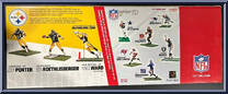 Pittsburgh Steelers (Ben Roethlisberger / Hines Ward / Joey Porter) from McFarlane's Sports Picks - NFL - 3-Packs manufactured by McFarlane [Back]