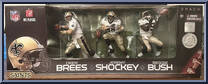 Saints Championship (Drew Brees / Jeremy Shockey / Reggie Bush) from McFarlane's Sports Picks - NFL - 3-Packs manufactured by McFarlane [Front]