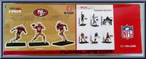 San Francisco 49ers (Collector's Club)  (Joe Montana / Ronnie Lott / Jerry Rice) from McFarlane's Sports Picks - NFL - 3-Packs manufactured by McFarlane [Back]
