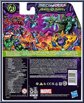 Captain America from Mech Strike - Monster Hunters manufactured by Hasbro [Back]