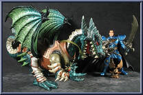 Blue Knight / Green Dragon Action Figure