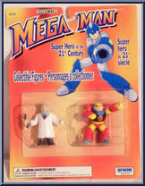 Dr. Light & Gutsman from MegaMan - 2" Figures manufactured by Bandai [Front]