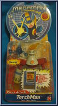 TorchMan from MegaMan NT Warrior - Virus Attack manufactured by Mattel [Front]