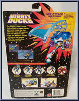 Wildwing (Net Attack) from Mighty Ducks - Extreme Battle Ducks manufactured by Mattel [Back]