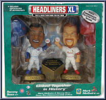 Sammy Sosa / Mark McGwire from MLB Headliners - 1999 Season - XL manufactured by Corinthian [Front]