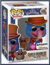 Charles Dickens (with Rizzo) (Flocked) from Muppet Christmas Carol - Pop! Vinyl Figures manufactured by Funko [Front]