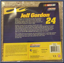 Jeff Gordon (Du Pont) #24 from Nascar - Series 6 manufactured by McFarlane [Back]