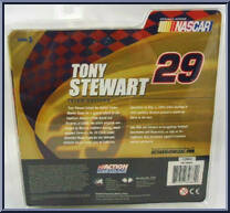 Tony Stewart (ESGR / USMC) #29 from Nascar - Series 5 manufactured by McFarlane [Back]