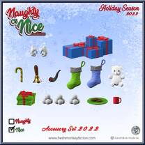 Accessory Set 2022 from Naughty or Nice Collection - Accessories manufactured by Fresh Monkey Fiction [Loose]