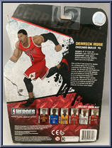 Derrick Rose from NBA Heroes - Basic Series manufactured by Jazwares [Back]