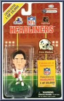 Drew Bledsoe from NFL Headliners - Throwbacks manufactured by Corinthian [Front]