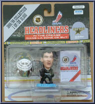 Ed Belfour from NHL Headliners - In the Crease manufactured by Corinthian [Front]