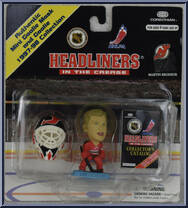 Martin Brodeur from NHL Headliners - In the Crease manufactured by Corinthian [Front]