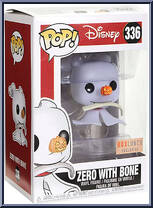 Zero with Bone from Nightmare Before Christmas - Pop! Vinyl Figures manufactured by Funko [Front]