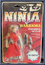 Scorpia from Ninja Warriors - Enemies of Evil - Basic Series manufactured by Hasbro [Front]