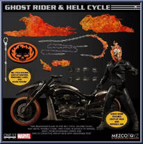 Ghost Rider & Hell Cycle from One:12 Collective - Marvel manufactured by Mezco [Loose]
