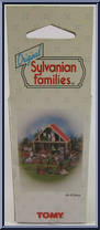 Rabbit (Red Overalls) from Original Sylvanian Families - Basic Series manufactured by Tomy [Back]