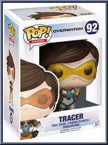 Tracer (Gold Outfit) from Overwatch - Pop! Vinyl Figures manufactured by Funko [Front]