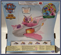 Skye from Paw Patrol - Mighty Pups Super Paws - Deluxe Vehicles manufactured by Spinmaster [Back]