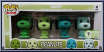 Snoopy 4-Pack (Flocked) from Peanuts - Pop! Minis manufactured by Funko [Front]