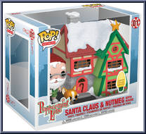 Santa Claus & Nutmeg (with House) (Town Christmas) from Peppermint Lane - Pop! Vinyl Figures manufactured by Funko [Front]