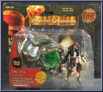 Jack Sparrow in Kraken Slime with Kraken from Pirates of the Caribbean - Secrets of the Deep - Deluxe Figures manufactured by Zizzle [Front]