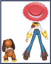 Jessie and Slinky Dog from Pixar Toybox - Basic Series manufactured by Disney [Loose]