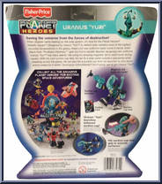 Uranus "Yuri" from Planet Heroes - Metallic Squad manufactured by Fisher-Price [Back]